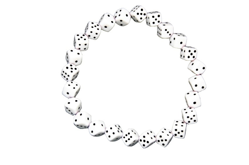 Skinny Dice Bracelet (Various Colours)